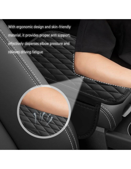 Cubierta de reposabrazos para coche Carleef Beige con almacenamiento Cubierta de reposabrazos para coche Carleef Beige con almacenamiento