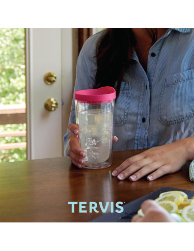 Taza Tervis de Flor de Cerezo 480ml con Tapa Aislada