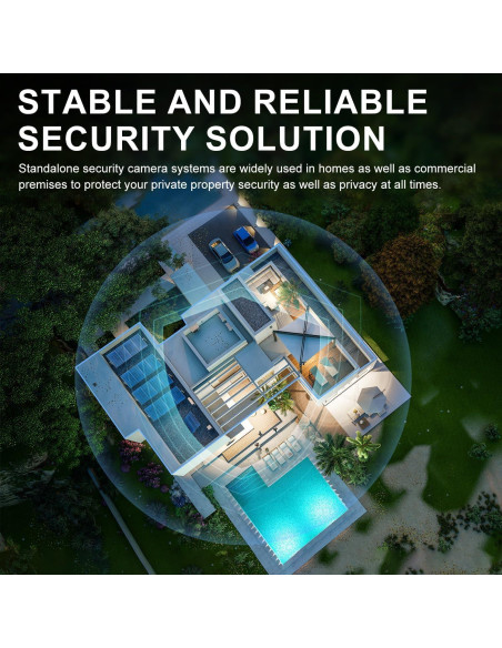 Sistema de Cámara de Seguridad Inalámbrica SmartSF 10CH 2K 1TB Sistema de Cámara de Seguridad Inalámbrica SmartSF 10CH 2K 1TB