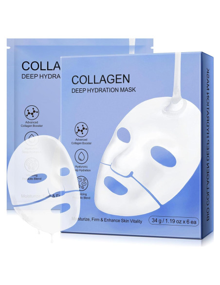 Mascarilla Facial de Colágeno SOLOTREE Hidrogel 6PCS Mascarilla Facial de Colágeno SOLOTREE Hidrogel 6PCS