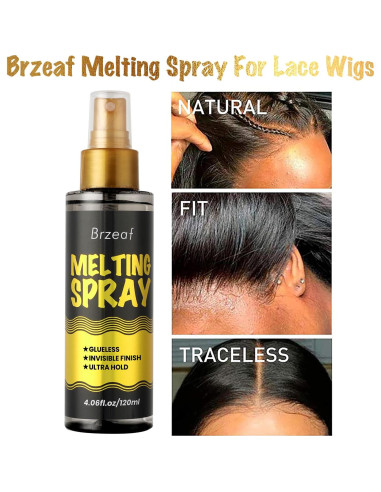 Spray Derretidor de Encaje Brzeaf 120ml - Fijación Extrema