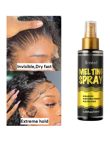 Spray Derretidor de Encaje Brzeaf 120ml - Fijación Extrema