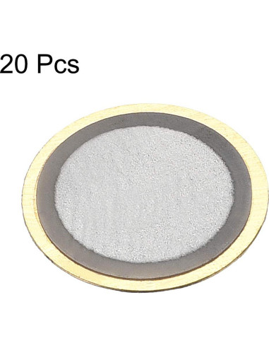 Discos Piezoeléctricos uxcell 10mm 20 Pcs para Guitarras y Micrófonos