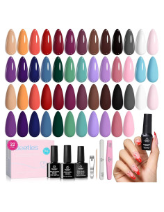 Set de Esmalte de Uñas en Gel Beetles 25 Colores 5ml