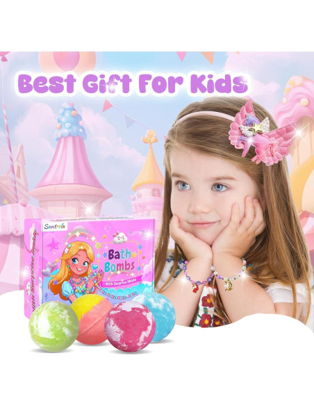 Bombas de Baño para Niñas DSW con Pulseras Sorpresa - 12 Unidades Bombas de Baño para Niñas DSW con Pulseras Sorpresa - 12 Unidades