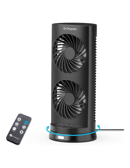Ventilador de Escritorio USB DR.PREPARE DCDF11R-G1, Oscilante Ventilador de Escritorio USB DR.PREPARE DCDF11R-G1, Oscilante