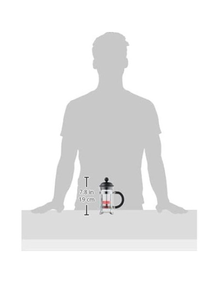 Cafetera de Émbolo Bodum Caffettiera 0.35L Acero y Plástico Cafetera de Émbolo Bodum Caffettiera 0.35L Acero y Plástico