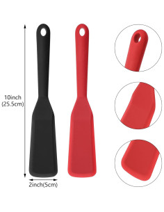 Espátula de Silicona Aswewamt 2 Pcs Antiadherente 25.4 cm 2