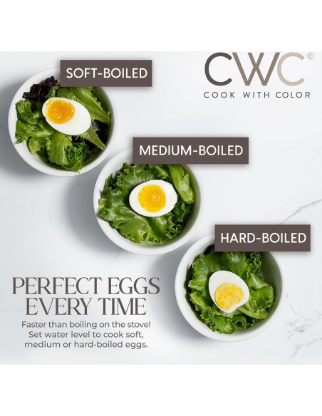 Cocedor de Huevos Eléctrico COOK WITH COLOR Doble Capa 350W Cocedor de Huevos Eléctrico COOK WITH COLOR Doble Capa 350W