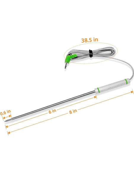 Sonda de Temperatura de Carne YUFUU Reemplazo para Thermopro - Juego de 2 Piezas Sonda de Temperatura de Carne YUFUU Reemplazo para Thermopro - Juego de 2 Piezas