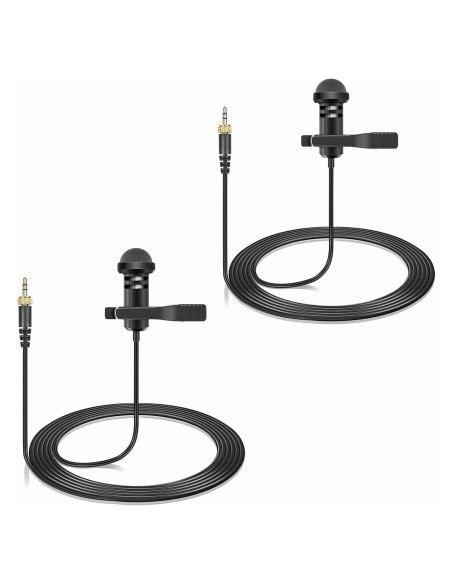 Paquete de 2 Micrófonos Lavalier Sennheiser 1.5m Omnidireccional Paquete de 2 Micrófonos Lavalier Sennheiser 1.5m Omnidireccional