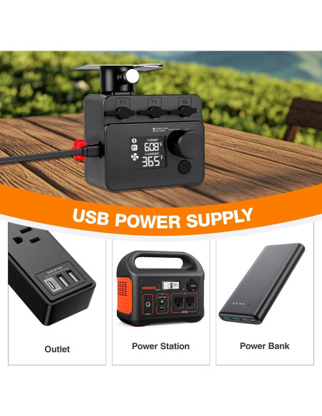 Controlador de Temperatura Bluetooth Acesidn para BBQ 0-300C Controlador de Temperatura Bluetooth Acesidn para BBQ 0-300C
