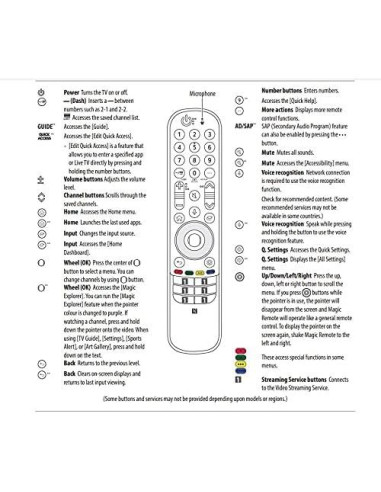Control Remoto NTQinParts para TV LG OLED Evo C2 4K 2022