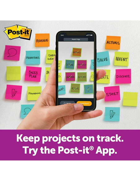 Notas Adhesivas Super Sticky Post-it Supernova Neons, 6 Blocs 90 Hojas Notas Adhesivas Super Sticky Post-it Supernova Neons, 6 Blocs 90 Hojas