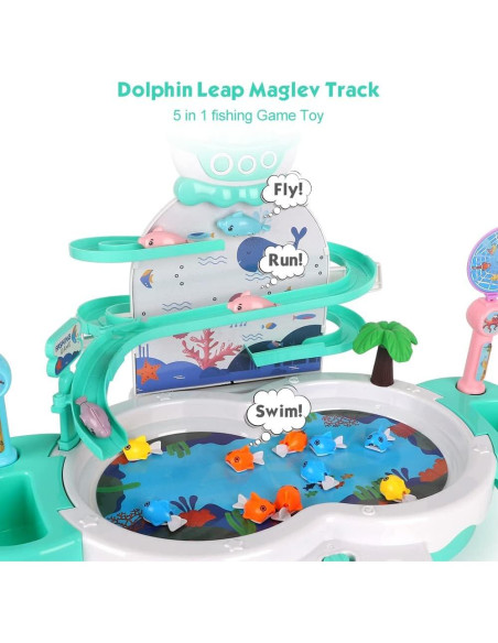 Juego de Pesca Magnético Siairo para Bebés 10 Peces y Música Juego de Pesca Magnético Siairo para Bebés 10 Peces y Música