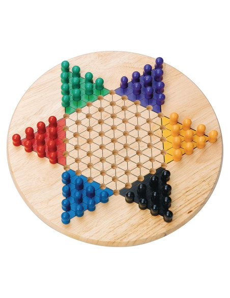 Juego de Damas Chinas de Madera S&S Worldwide 28 cm 60 Fichas Juego de Damas Chinas de Madera S&S Worldwide 28 cm 60 Fichas