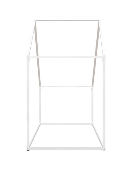 Cama de Suelo Twin Triple Tree Metal Montessori Blanca Cama de Suelo Twin Triple Tree Metal Montessori Blanca