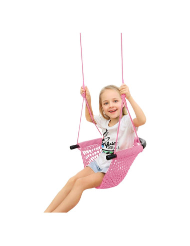 Asiento de columpio JKsmart rosa para niños, 200 kg, ajustable