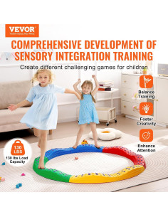 Viga de Equilibrio VEVOR 8 PCS Antideslizante para Niños 3-6 Años 2