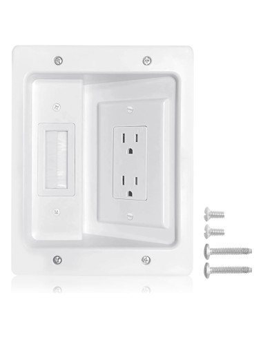 Kit de gestión de cables empotrado FANYINTY 15.7x20.1 cm