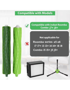 Accesorios de Repuesto kvatar para iRobot Roomba Combo j10+ j7+ j9+ 2