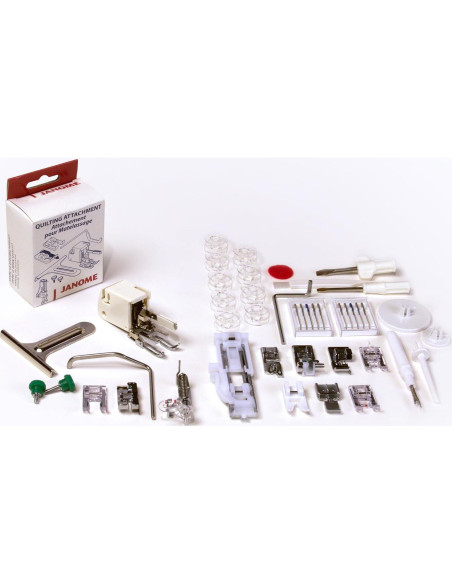 Máquina de Coser Janome HD-3000BE Negra con Kit Acolchado 6 Piezas Máquina de Coser Janome HD-3000BE Negra con Kit Acolchado 6 Piezas
