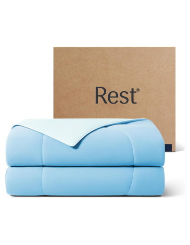 Edredón Refrigerante REST Evercool Rey 269x229 cm Azul Aqua