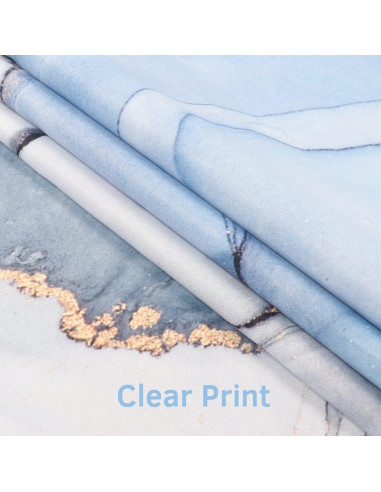 Cortinas Blackout Renaiss 106.7x213.4 cm Azul Mármol 2 Piezas