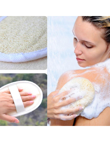 Esponja Exfoliante Natural de Lufa Jaunty - Paquete de 3 Piezas Esponja Exfoliante Natural de Lufa Jaunty - Paquete de 3 Piezas