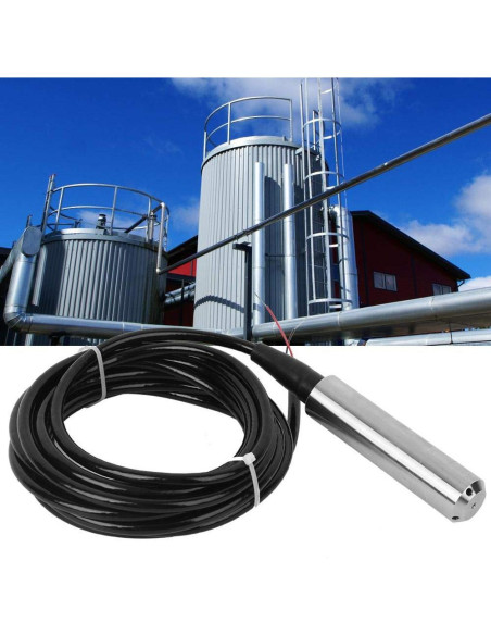 Sensor de Nivel de Agua INTBUYING 4-20mA 20m Cable Acero Inoxidable Sensor de Nivel de Agua INTBUYING 4-20mA 20m Cable Acero Inoxidable