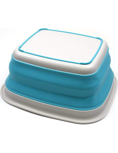 Bañera Plegable SAMMART 8L Azul Brillante - Lavabo Portátil