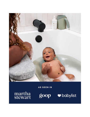 Kit de Baño para Bebés Lalo - Baera, Taza y Cubierta Salvia