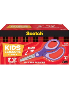 Tijeras para Niños Scotch 1442B Punta Roma 12.7 cm Magenta 2