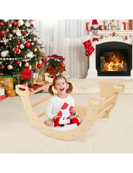 Arco de Escalada de Madera HONEY JOY 80x47x41 cm Montessori Arco de Escalada de Madera HONEY JOY 80x47x41 cm Montessori