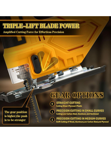 Sierra de calar inalámbrica Dewalt 20V 400W 2700RPM con 6 hojas Sierra de calar inalámbrica Dewalt 20V 400W 2700RPM con 6 hojas