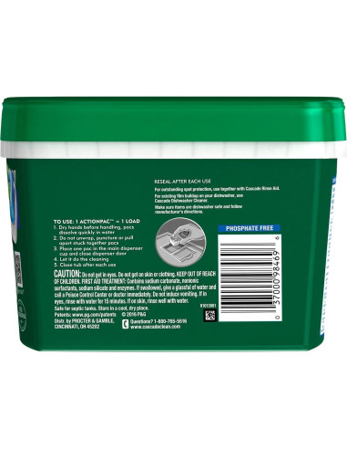 Detergente para Lavavajillas Cascade Complete 38 ActionPacs