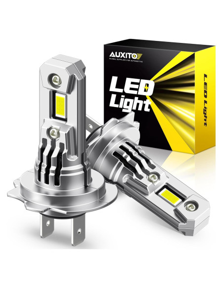 Bombillas LED H7 AUXITO 900% Brillo Ultra 6500K Paquete de 2 Bombillas LED H7 AUXITO 900% Brillo Ultra 6500K Paquete de 2