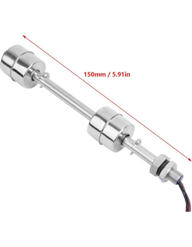 Sensor de Nivel de Agua Doble Bola Kuuleyn 150mm Acero Inoxidable