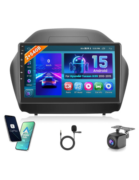 Estéreo de Coche Android Hikity 10.1" 2GB 64GB para Hyundai Tucson IX35 2010-2015 Estéreo de Coche Android Hikity 10.1" 2GB 64GB para Hyundai Tucson IX35 2010-2015