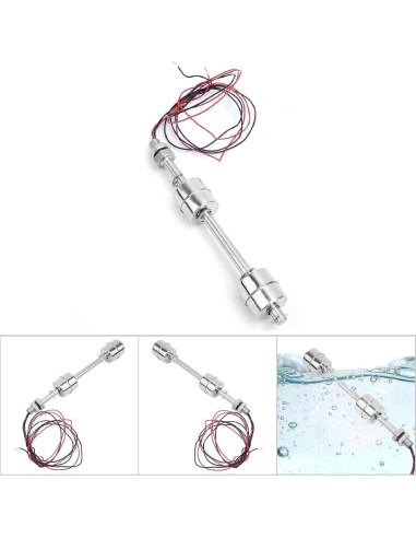Sensor de Nivel de Agua Doble Bola Kuuleyn 150mm Acero Inoxidable