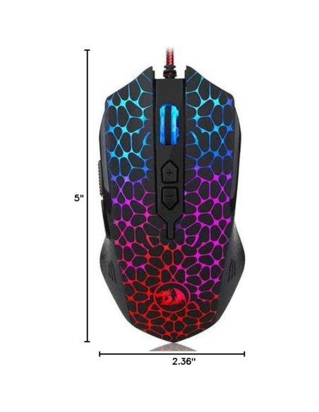 Mouse Gaming Redragon M716 Inquisitor RGB 10000 DPI Oro Mouse Gaming Redragon M716 Inquisitor RGB 10000 DPI Oro