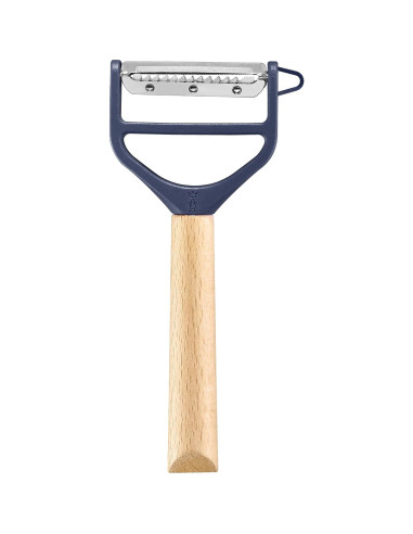 Pelador T-DUO Opinel - Mango Madera Haya - Doble Cuchilla Acero Inoxidable