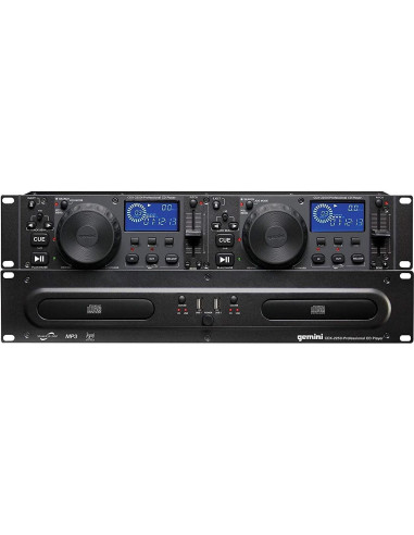 Paquete DJ Gemini CDX-2250i + Auriculares Rockville DJ1500