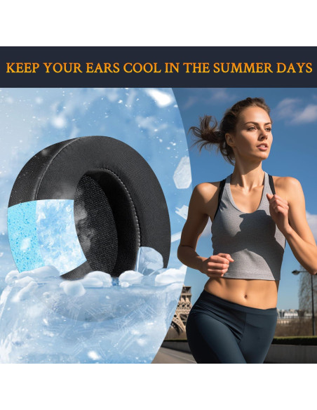 Almohadillas de Gel Refrigerante SOULWIT para Auriculares Sony MDR-XB950 - Negro Almohadillas de Gel Refrigerante SOULWIT para Auriculares Sony MDR-XB950 - Negro