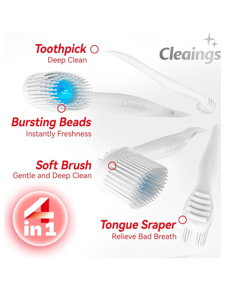 Set de 24 Cepillos de Dientes Desechables con Pasta - Durazno Helado Set de 24 Cepillos de Dientes Desechables con Pasta - Durazno Helado