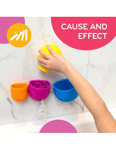 Juguetes de Agua Mobi Oomplz - Tazas Apilables para Bebés