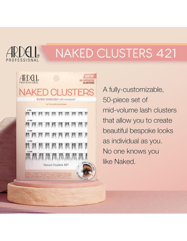 Grupos de Pestañas Ardell Naked 421 - 50 Unidades Personalizables