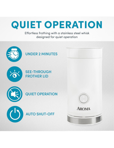 Espumador de Leche AROMA AFR-350 200ml 4-en-1 Eléctrico