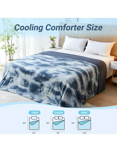 Edredón Refrigerante Cushious Queen 228.6x228.6 cm Gris Edredón Refrigerante Cushious Queen 228.6x228.6 cm Gris
