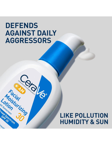 CeraVe Loción Hidratante Facial AM SPF 30 85g - No Comedogénico CeraVe Loción Hidratante Facial AM SPF 30 85g - No Comedogénico